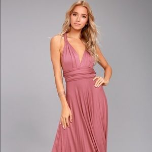 Lulu’s Rusty Rose Maxi Dress